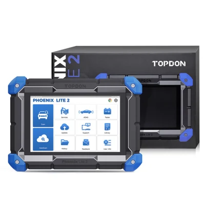 Topdon Phoenix Lite 2 ECU コーディング双方向制御車フル OBD2 機能プロフェッショナル自動車診断ツール